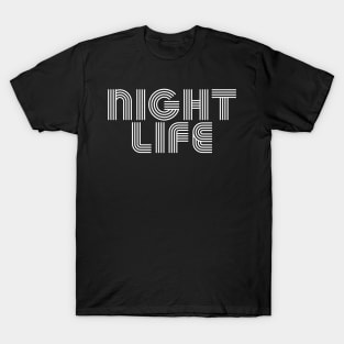 NIGHT LIFE - White T-Shirt